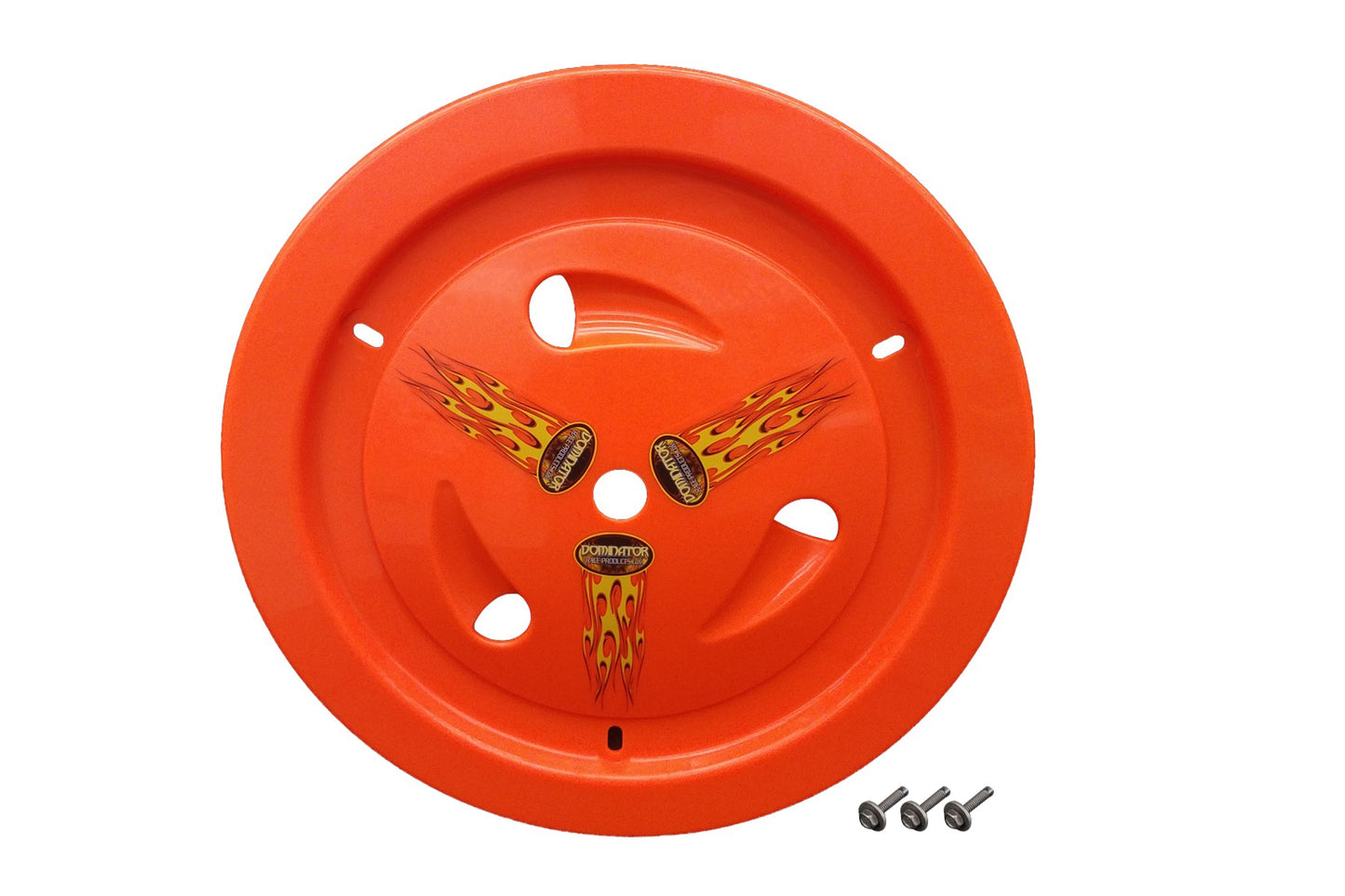 DOMINATOR RACE PRODUCTS Wheel Cover Bolt-On Fluo Orange Real Style DOMINATOR RACE PRODUCTS