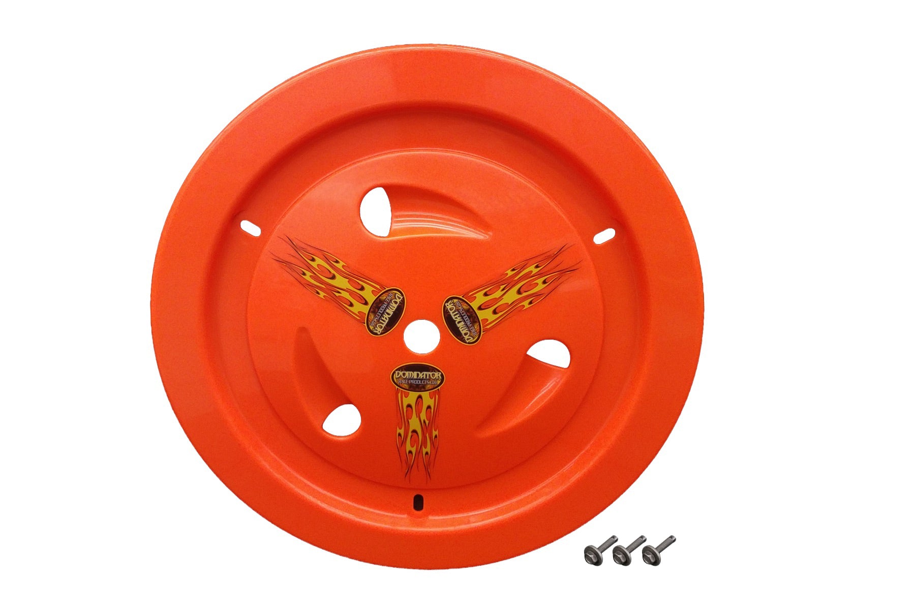 DOMINATOR RACE PRODUCTS Wheel Cover Bolt-On Fluo Orange Real Style DOMINATOR RACE PRODUCTS