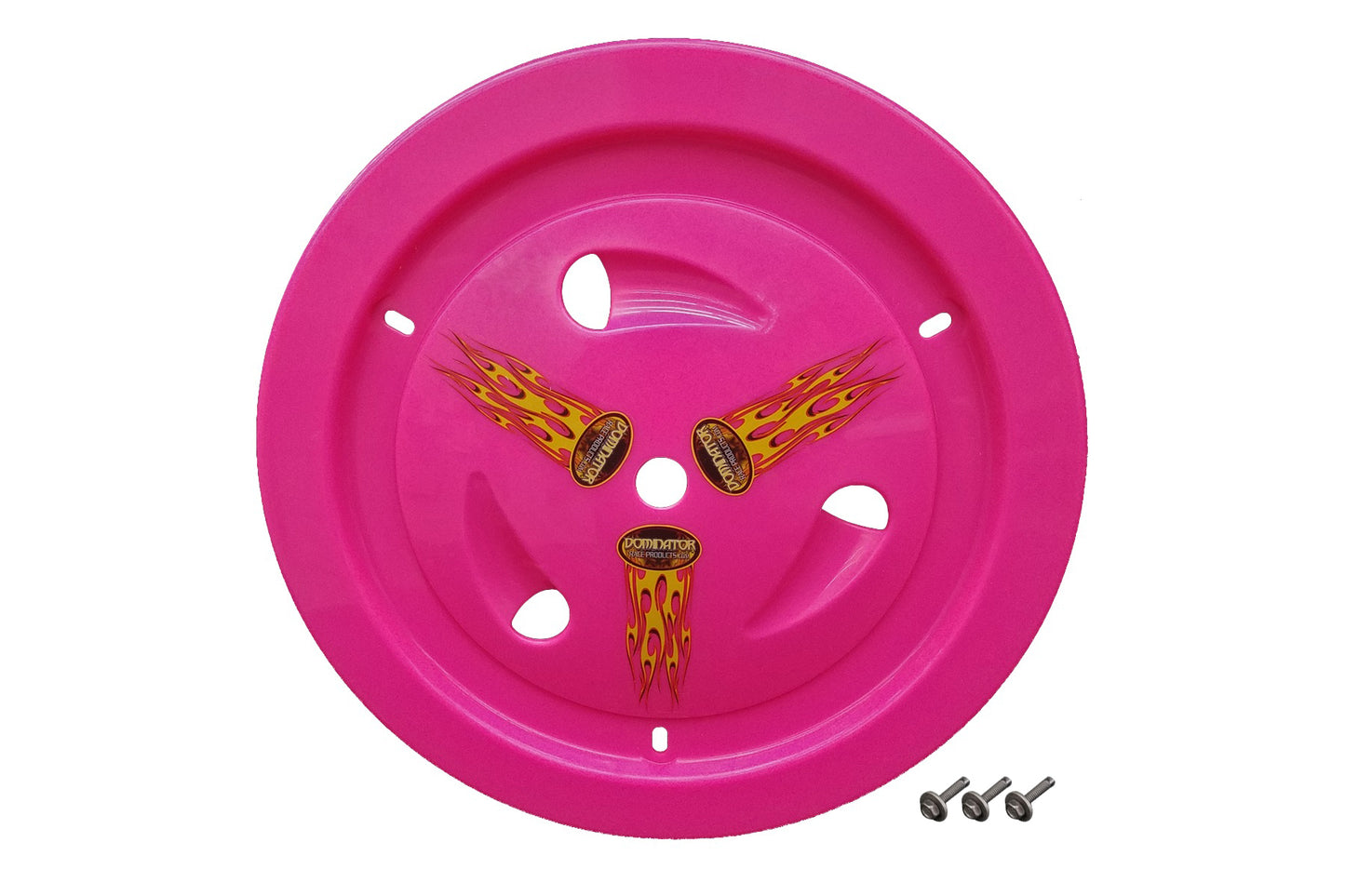 DOMINATOR RACE PRODUCTS Wheel Cover Bolt-On Pink Real Style DOMINATOR RACE PRODUCTS