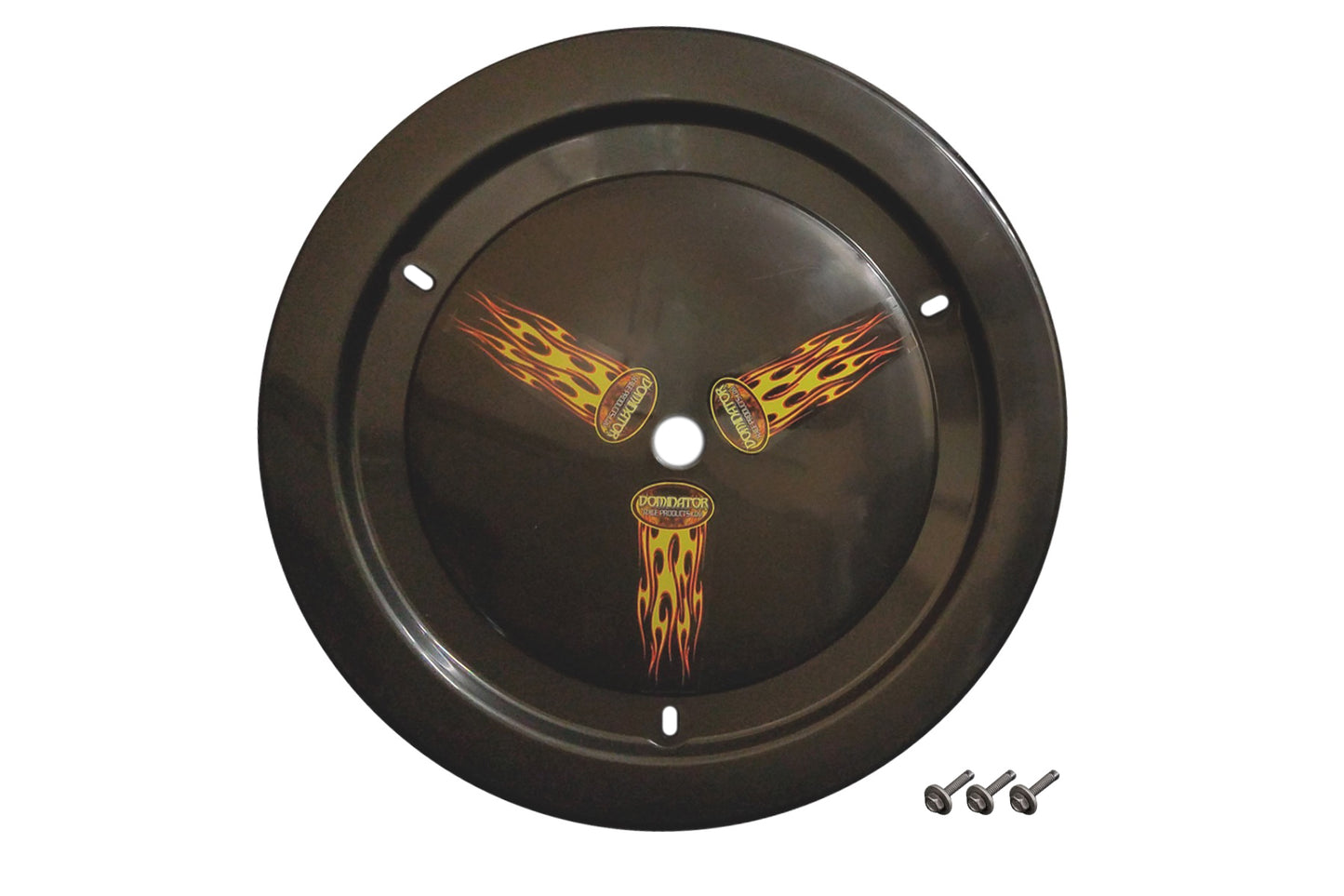 DOMINATOR RACE PRODUCTS Wheel Cover Bolt-On Black DOMINATOR RACE PRODUCTS