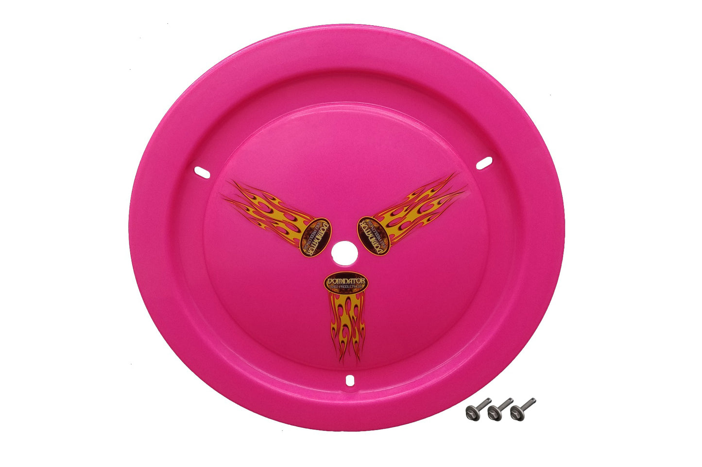 DOMINATOR RACE PRODUCTS Wheel Cover Bolt-On Pink DOMINATOR RACE PRODUCTS