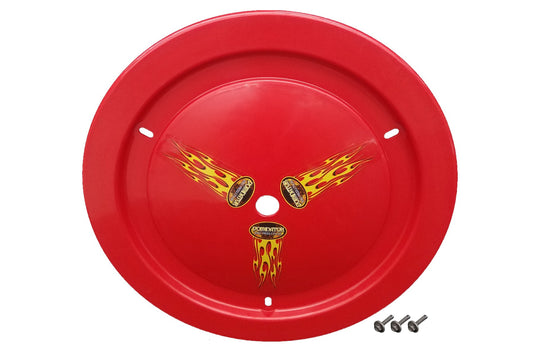 DOMINATOR RACE PRODUCTS Wheel Cover Bolt-On Red DOMINATOR RACE PRODUCTS