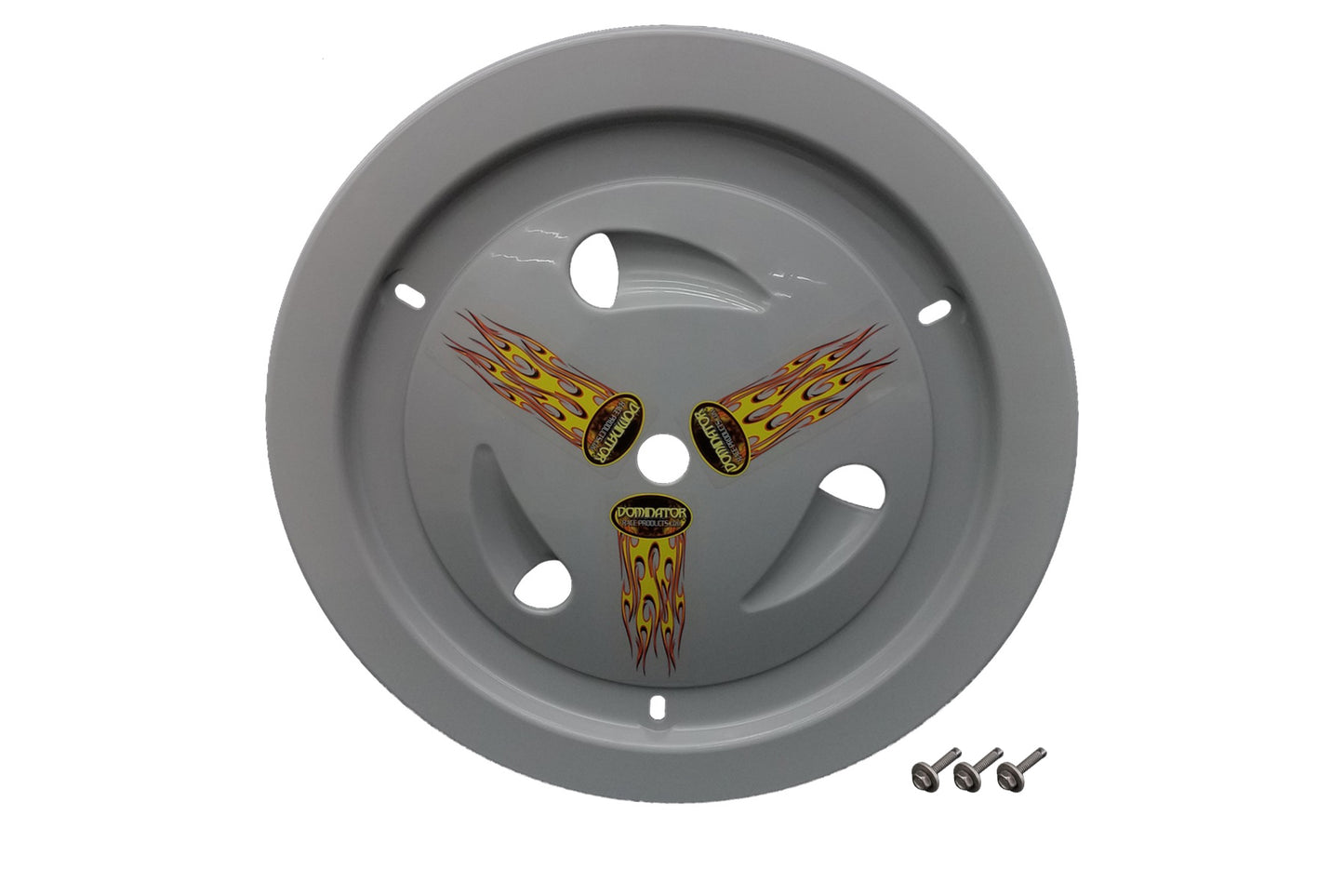 DOMINATOR RACE PRODUCTS Wheel Cover Bolt-On Gray DOMINATOR RACE PRODUCTS