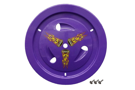 DOMINATOR RACE PRODUCTS Wheel Cover Bolt-On Purple DOMINATOR RACE PRODUCTS