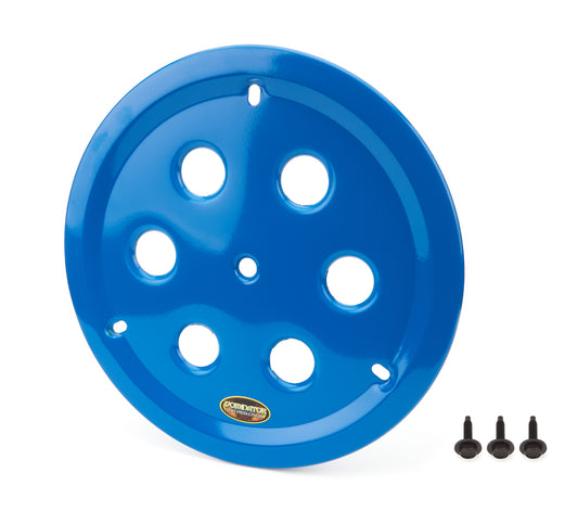 DOMINATOR RACE PRODUCTS Wheel Cover Hole Vent Alum Bolt 15in Blue DOMINATOR RACE PRODUCTS