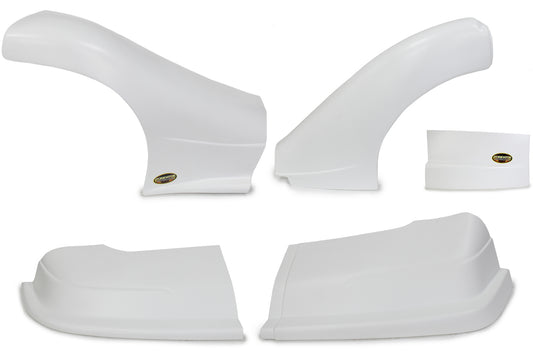 DOMINATOR RACE PRODUCTS Dominator Late Model Nose Kit White DOMINATOR RACE PRODUCTS