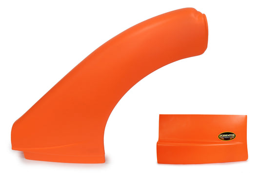 DOMINATOR RACE PRODUCTS Dominator Late Model Flare Left Flou Orange DOMINATOR RACE PRODUCTS