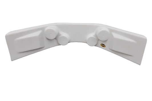 DOMINATOR RACE PRODUCTS Dash Panel Curved White 30in w x 12in d x 6.5in DOMINATOR RACE PRODUCTS