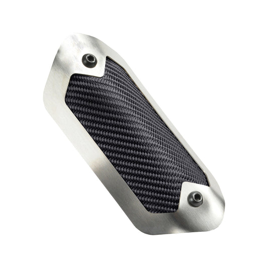 DESIGN ENGINEERING Flexible Heat Shield 3.5 in x 6.5in Brushed/Onyx DESIGN ENGINEERING