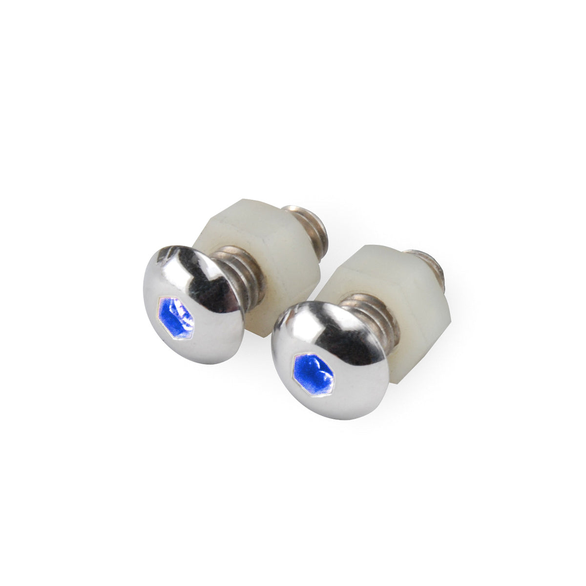 DESIGN ENGINEERING Lighted Button Head Bolt Pair Blue DESIGN ENGINEERING