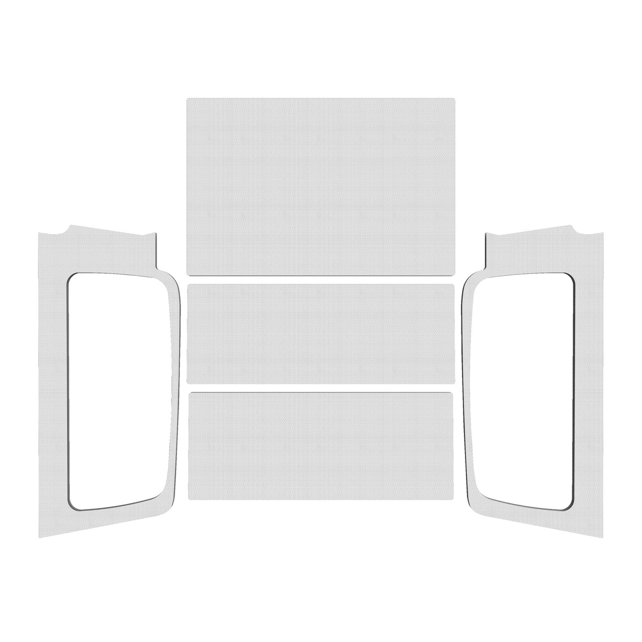 DESIGN ENGINEERING 2004-06 Jeep Wrangler LJ Headliner Kit White DESIGN ENGINEERING