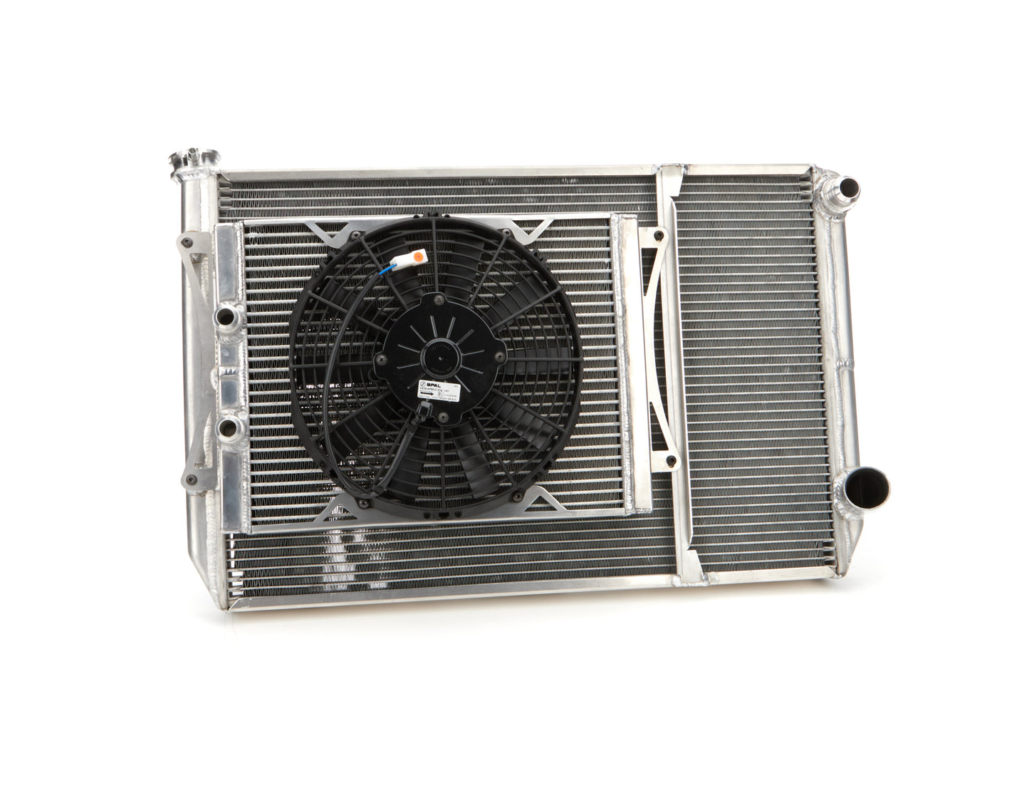 FLUIDYNE PERFORMANCE Radiator Dbl 29x18 W/Oil Cooler Fan w/ Fill Neck FLUIDYNE PERFORMANCE