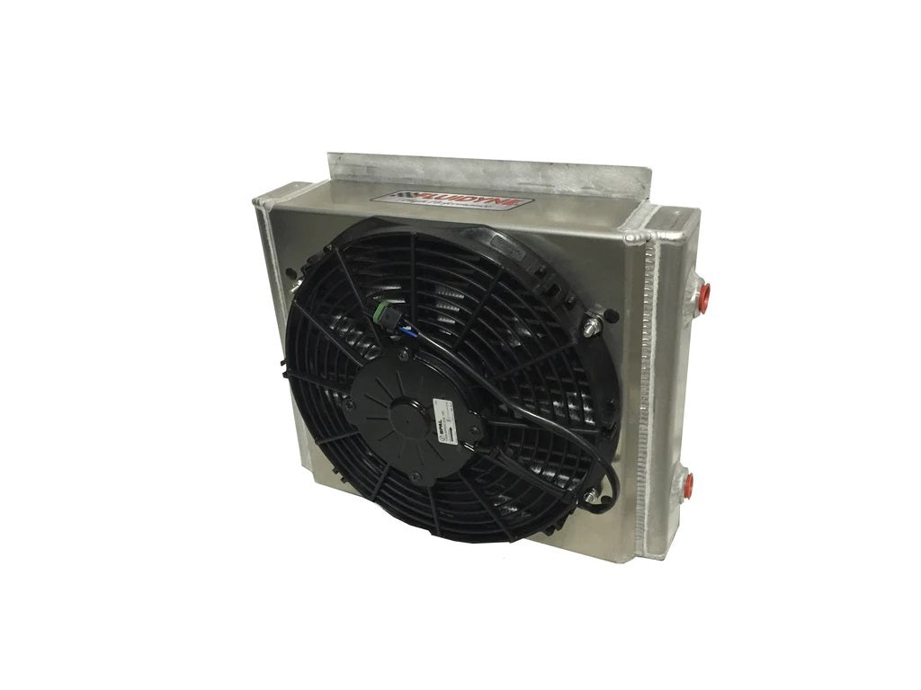 FLUIDYNE PERFORMANCE Transmission Cooler w/ Fan Dbl Pass FLUIDYNE PERFORMANCE