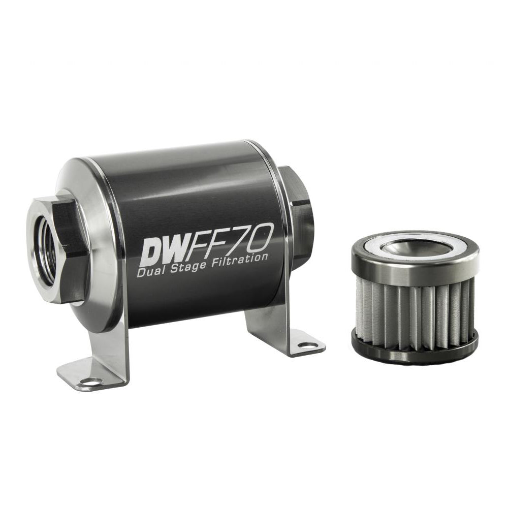 DEATSCHWERKS Fuel Filter 8an Female ORB Ports 70mm Length DEATSCHWERKS