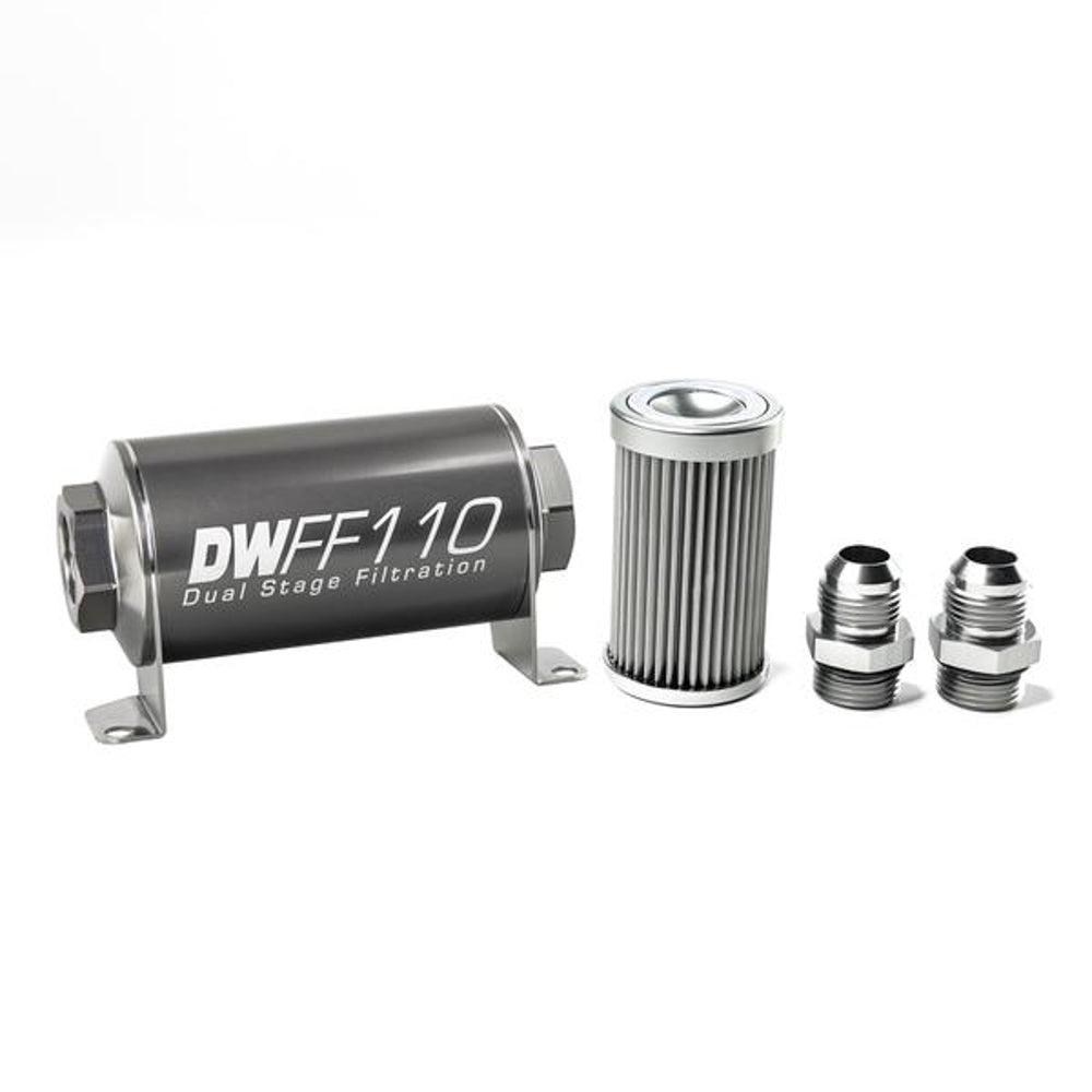 DEATSCHWERKS In-line Fuel Filter Kit 10an 10-Micron DEATSCHWERKS