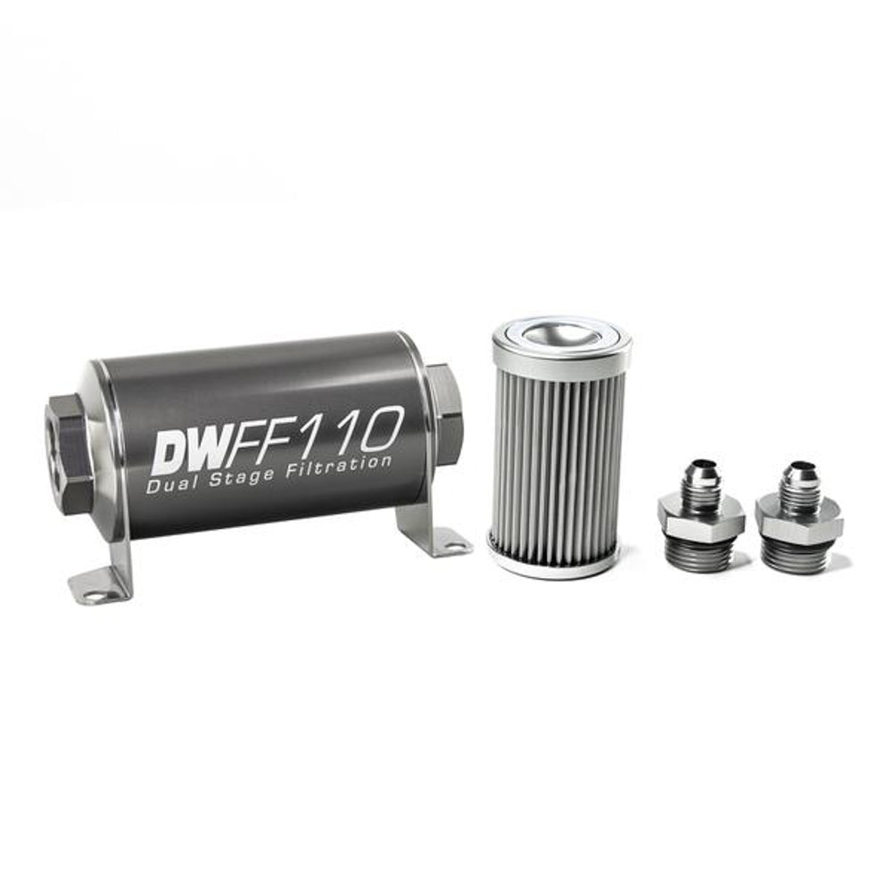 DEATSCHWERKS In-line Fuel Filter Kit 6an 10-Micron DEATSCHWERKS