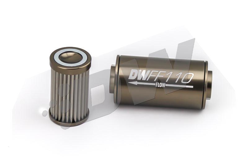 DEATSCHWERKS Fuel Filter 8an Female ORB Ports 110mm Length DEATSCHWERKS