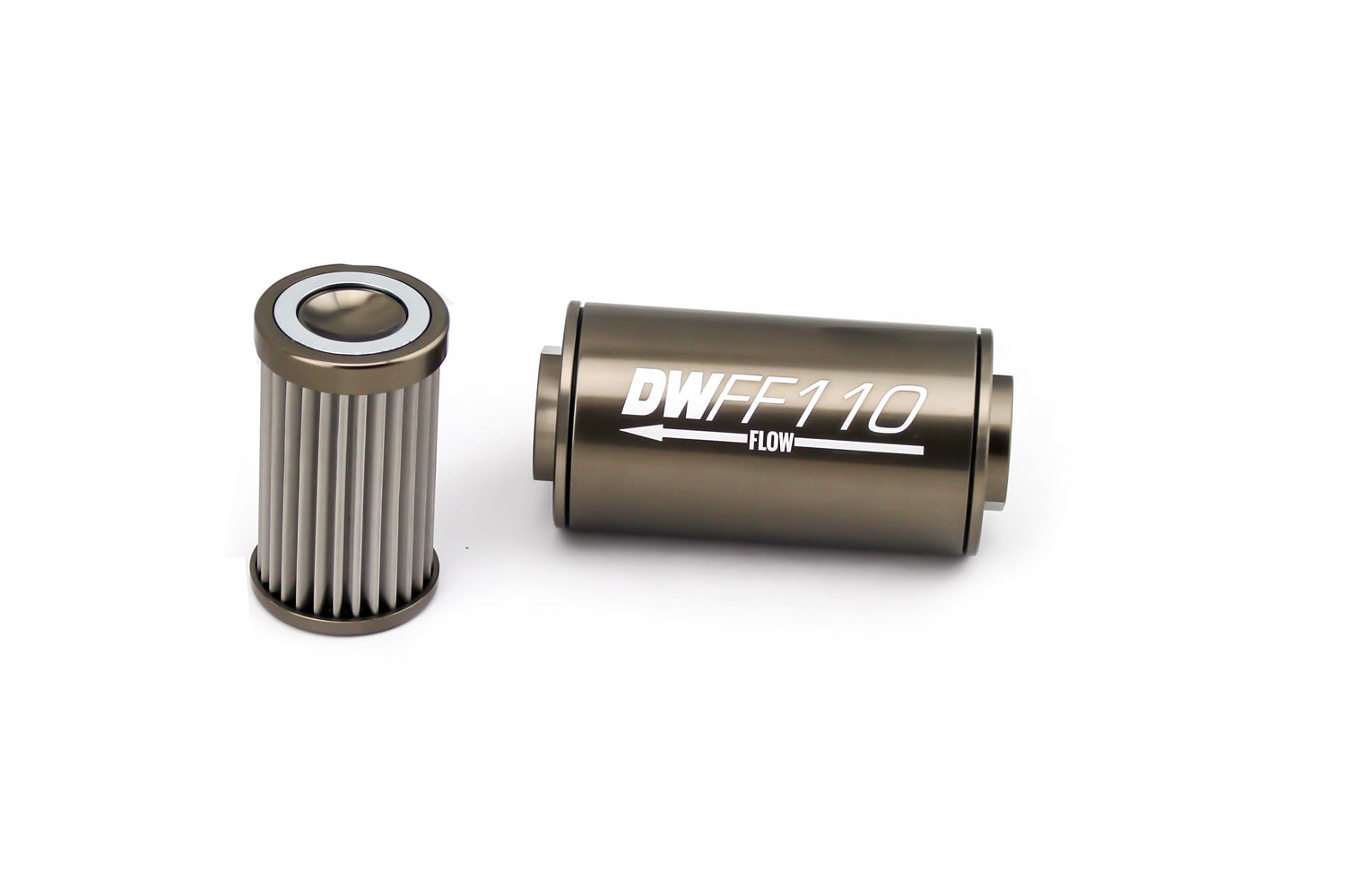 DEATSCHWERKS Fuel Filter 8an Female ORB Ports 110mm Length DEATSCHWERKS