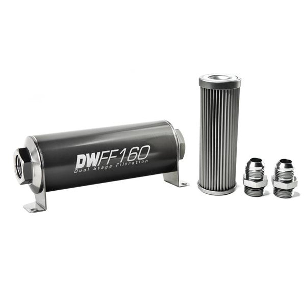 DEATSCHWERKS In-line Fuel Filter Kit 10an 10-Micron DEATSCHWERKS