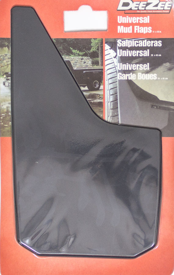 DEE ZEE Universal  Mud Flaps Black 11in x 18in DEE ZEE