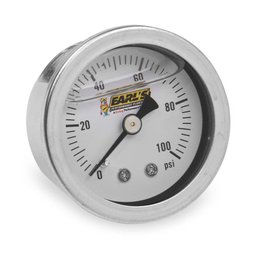 EARLS Pressure Gauge 100psi Liquid Filled EARLS