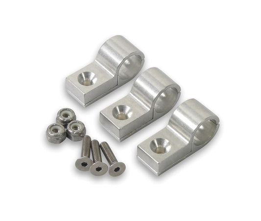 EARLS 1/4in Polished Alum Line Clamps (6pk) EARLS