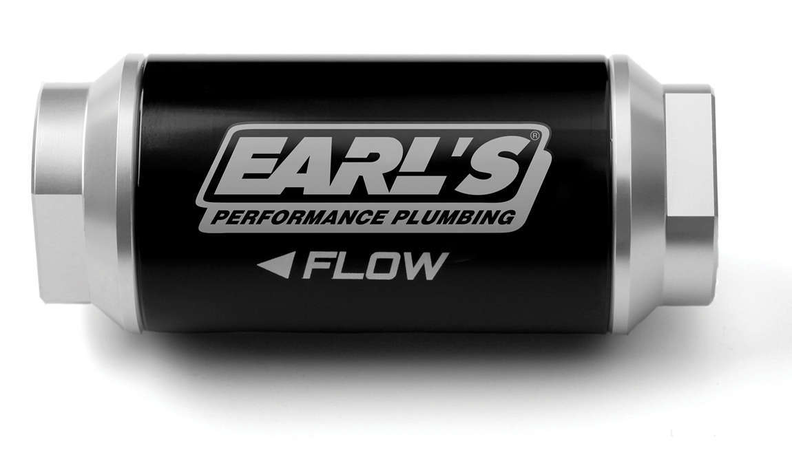 EARLS Billet Alm Fuel Filter w/6an ORB 100 GPH EARLS