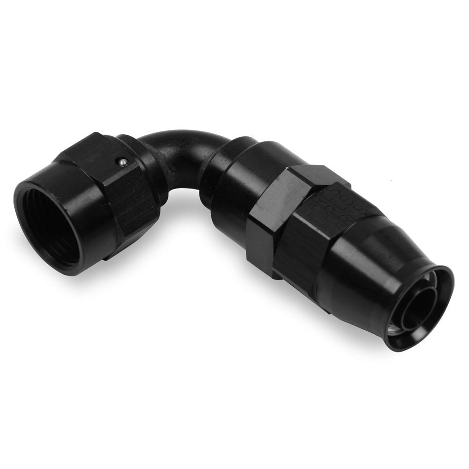 EARLS #8 Ultra Pro Hose End 90-Degree - Black EARLS