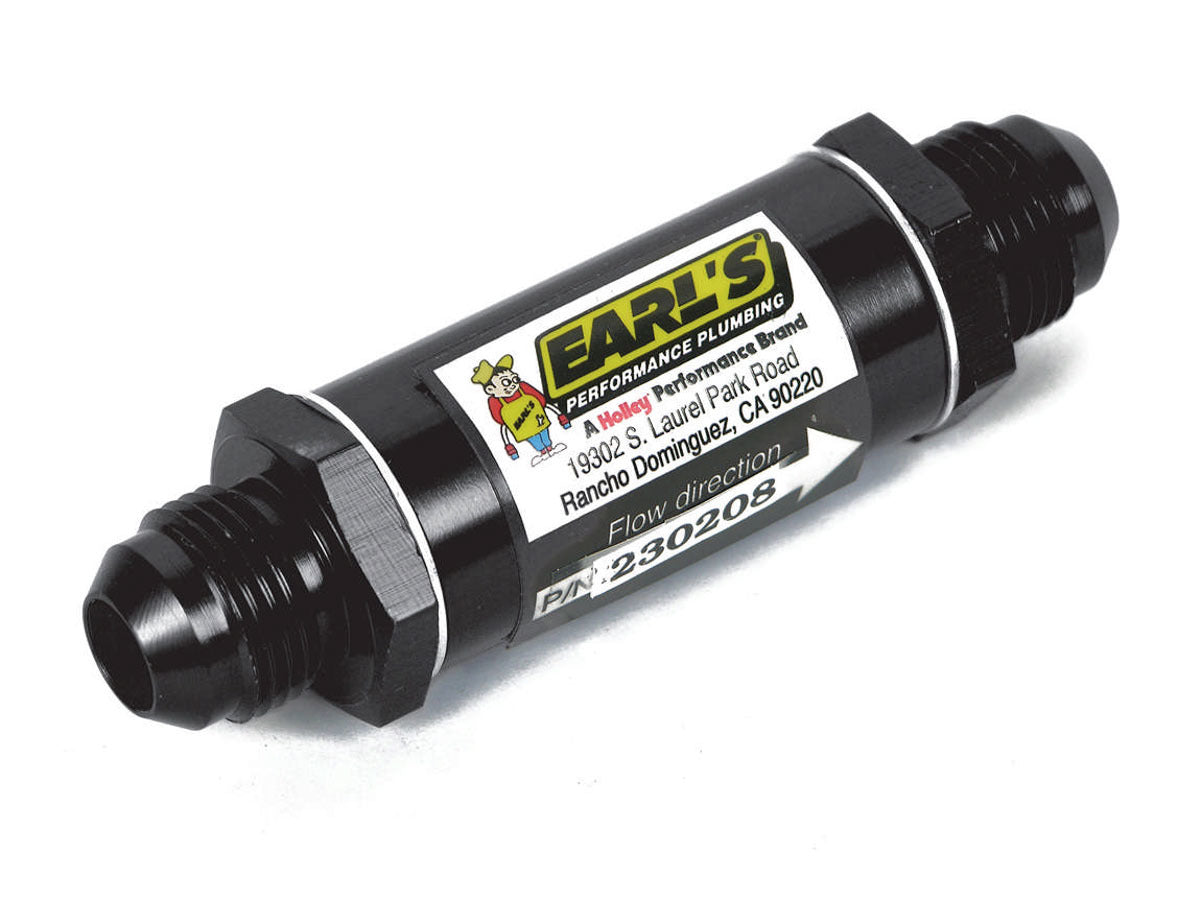 EARLS 6an Fuel Filter w/85 Micron Screen Ano-Tuff EARLS