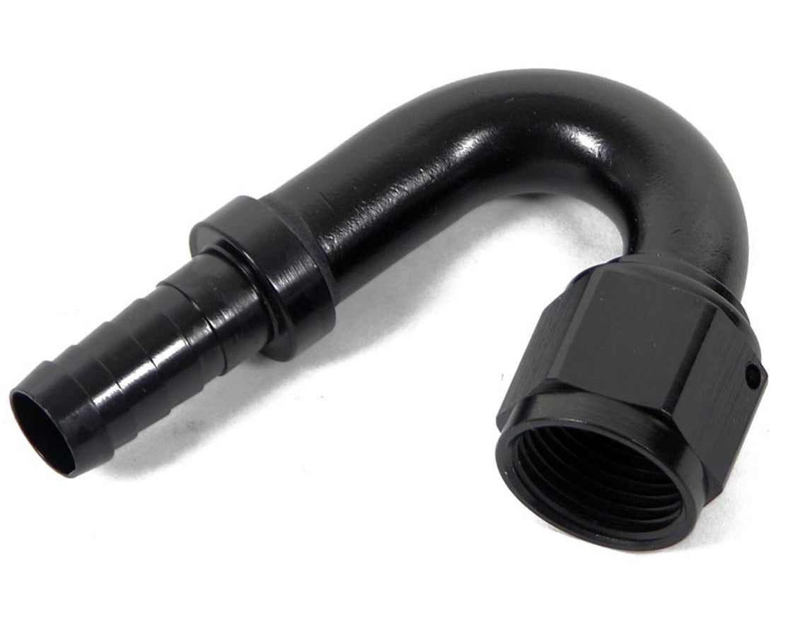 EARLS 16an 150-Deg Crimp-On Hose Fitting - Black EARLS