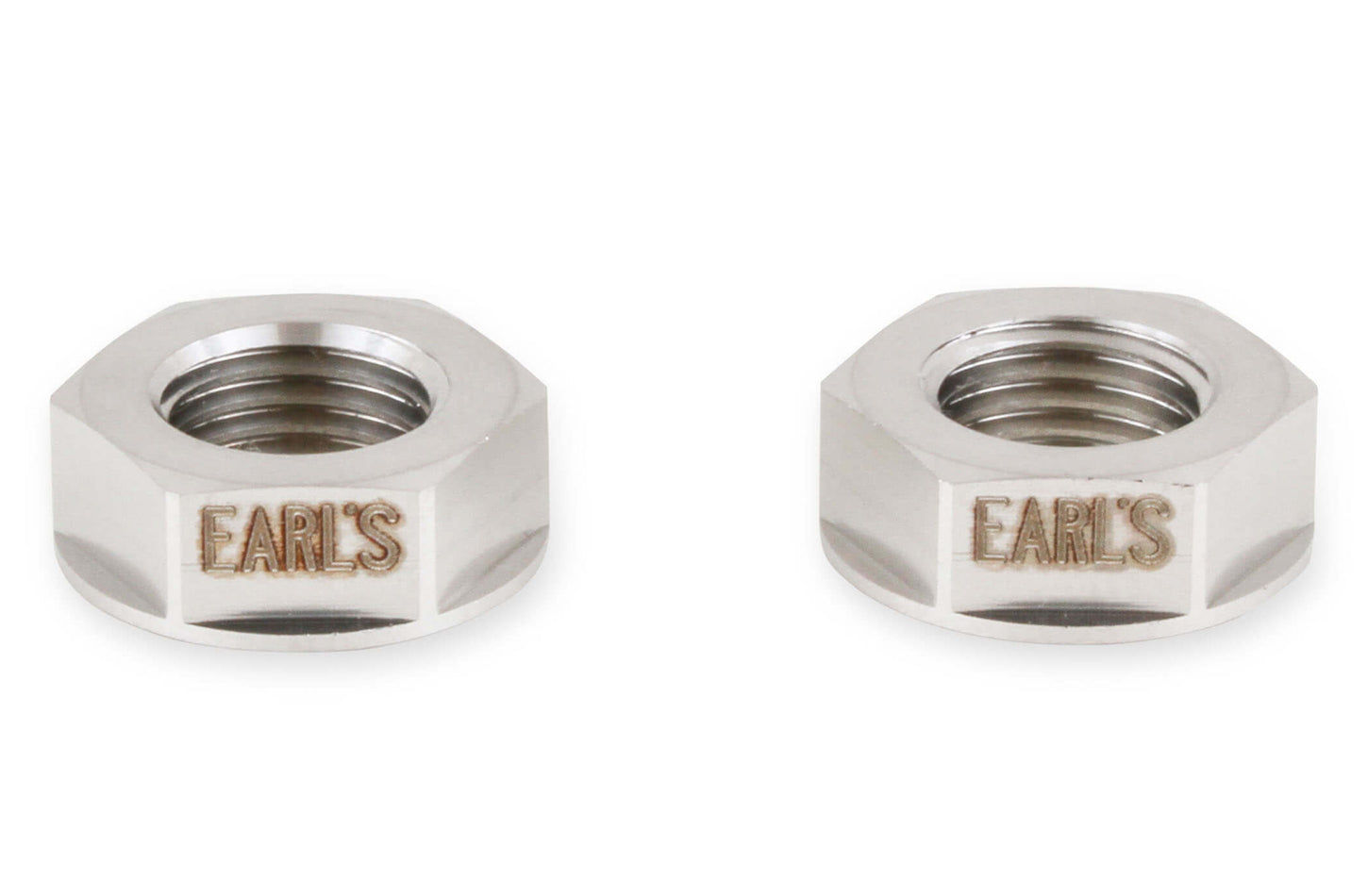 EARLS 3AN Flanged Bulkhead Nut SS 2pk EARLS