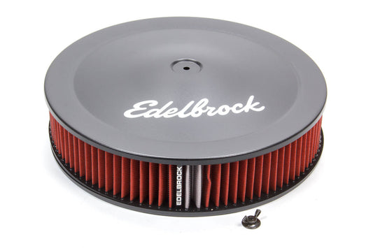 EDELBROCK Pro-Flow Air Cleaner Kit 14in x 3in Black EDELBROCK