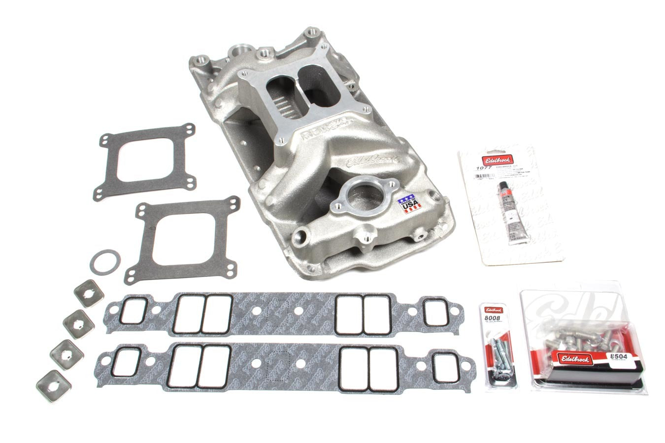 EDELBROCK SBC 7501 Intake Manifold & Installation Kit EDELBROCK