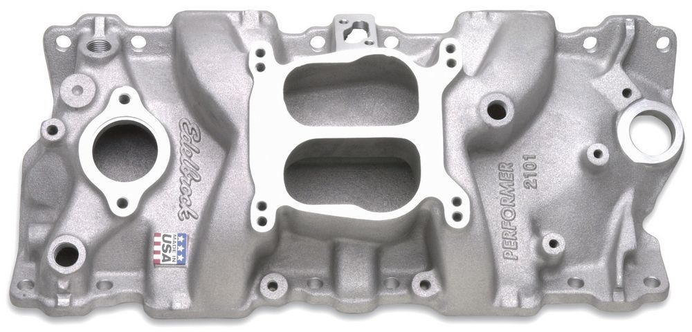 EDELBROCK SBC Performer Manifold - 262-400 EDELBROCK