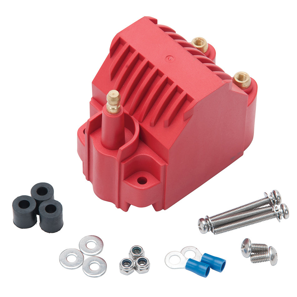 EDELBROCK Max-Fire Ignition Coil Universal Dome Style Red EDELBROCK