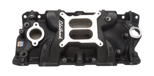 EDELBROCK SBC Performer EPS Manifold - Black EDELBROCK