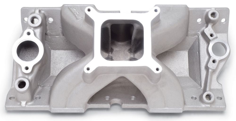 EDELBROCK SBC Victor Bowtie Manifold - Vortec EDELBROCK