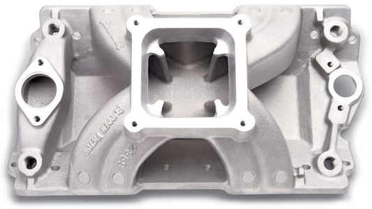 EDELBROCK SBC Victor Manifold - Glidden 18 Degree EDELBROCK