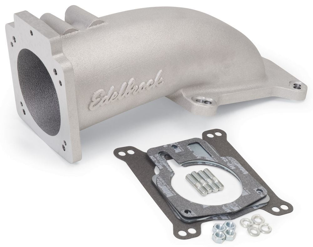 EDELBROCK 90mm Ultra-Low Profile T/B Intake Elbow EDELBROCK