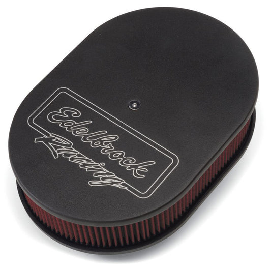 EDELBROCK Oval Air Cleaner Assm. - Black EDELBROCK