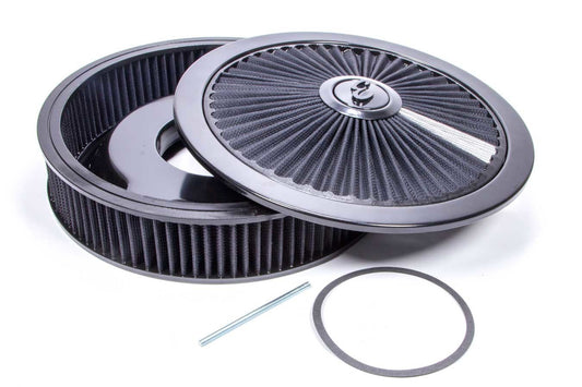 EDELBROCK Air Cleaner Kit - 14in Dia. Breathable - Black EDELBROCK