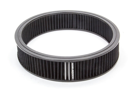 EDELBROCK Air Filter Element Black 14in x 3in EDELBROCK