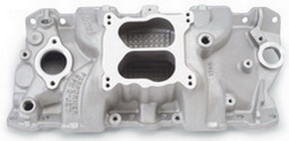 EDELBROCK SBC Performer RPM Q-Jet Manifold - 262-400 EDELBROCK