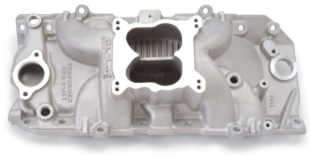 EDELBROCK BBC Performer RPM 2-O Q-Jet Manifold - 396-502 EDELBROCK