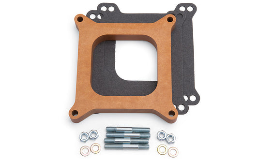 EDELBROCK 3/4in Carb Spacer - Wood Style EDELBROCK