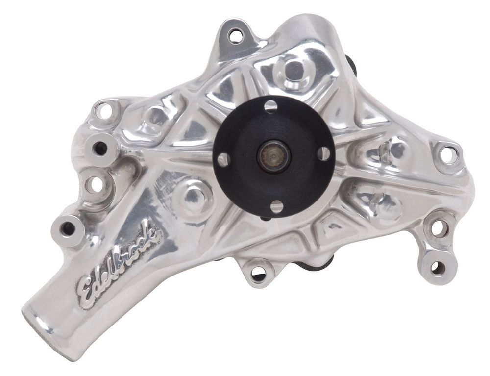 EDELBROCK SBC Water Pump - Long  Polished EDELBROCK