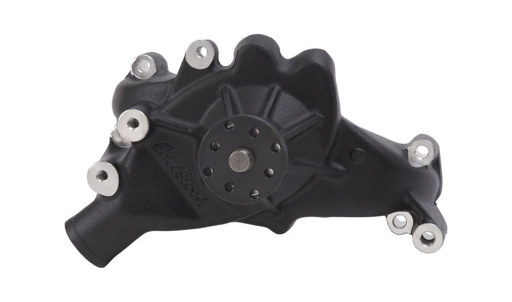 EDELBROCK BBC Water Pump - Long Black EDELBROCK