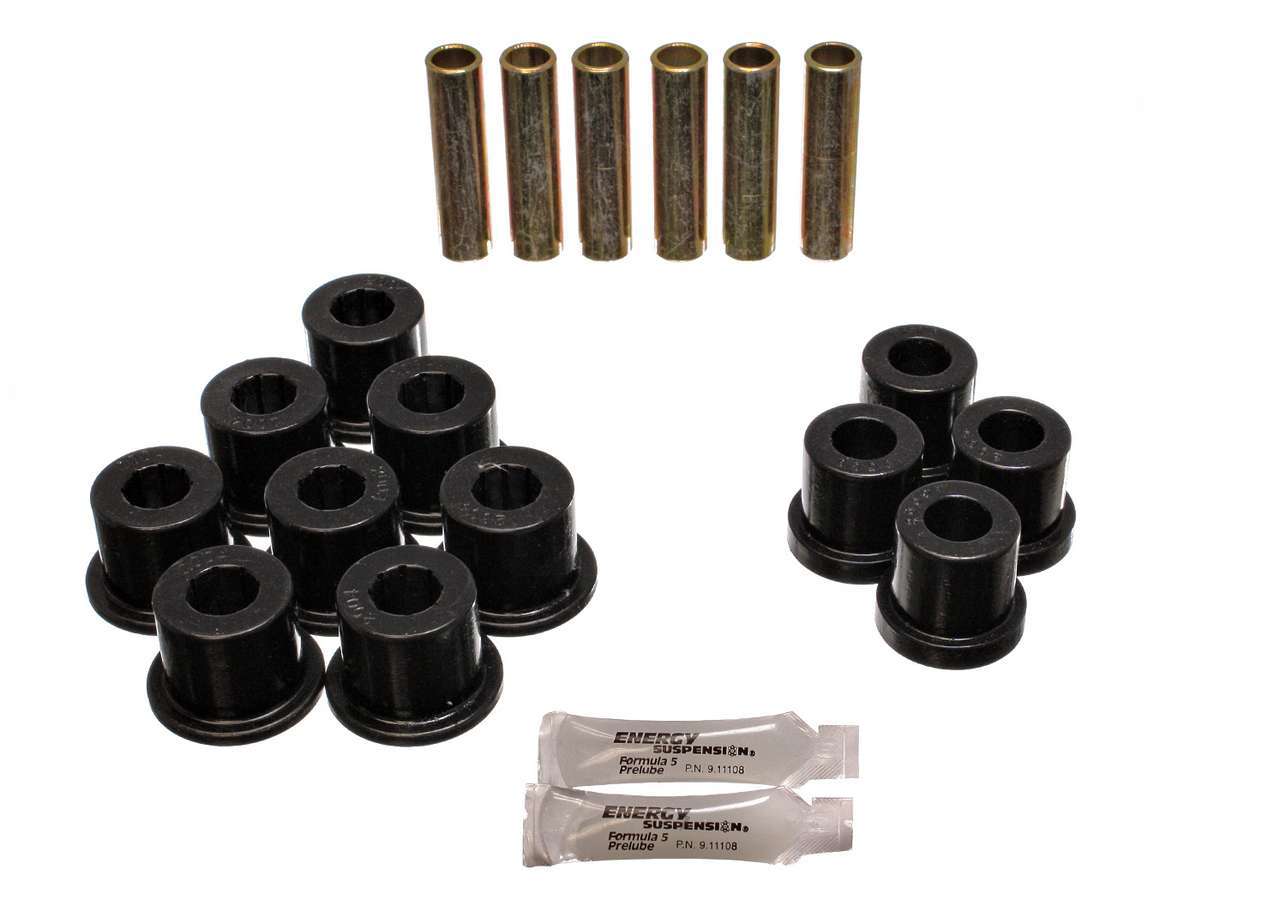 ENERGY SUSPENSION Chevy Rear Spring Bushing Set Black ENERGY SUSPENSION