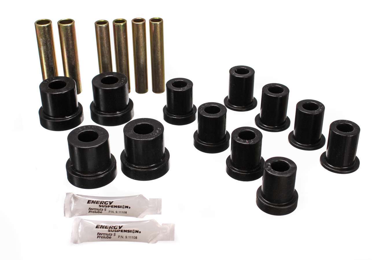 ENERGY SUSPENSION 70-87 GM 4wd Frt Spring Bushing Set Black ENERGY SUSPENSION