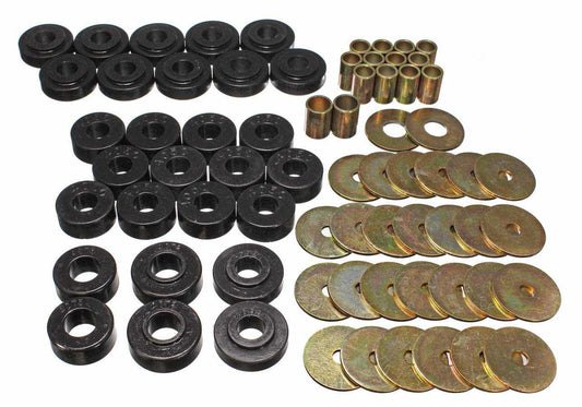 ENERGY SUSPENSION 65-67 Chevy Body Mounts Black ENERGY SUSPENSION